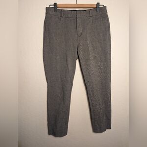 Banana Republic Sloan Women's Sz 6 Pants Grey Tweed Skinny Cropped Trousers